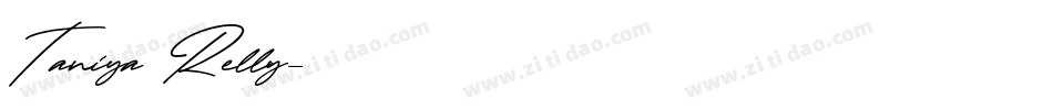 Taniya Relly字体转换
